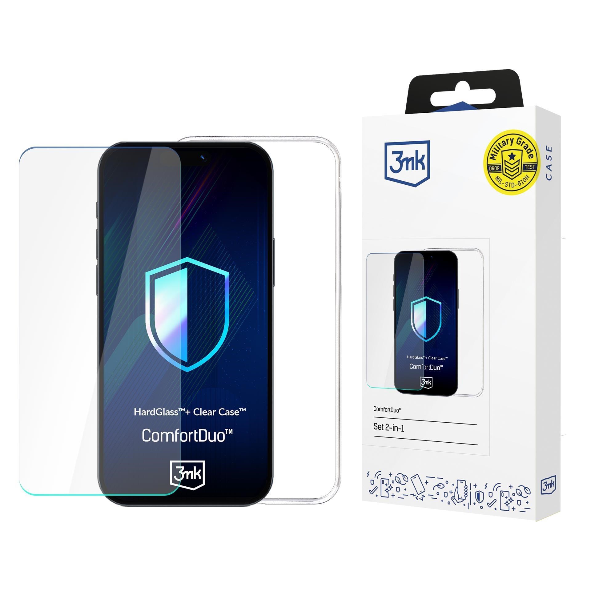 3mk kryt+tvrzené sklo ComfortDuo Clear pro Google Pixel 9A