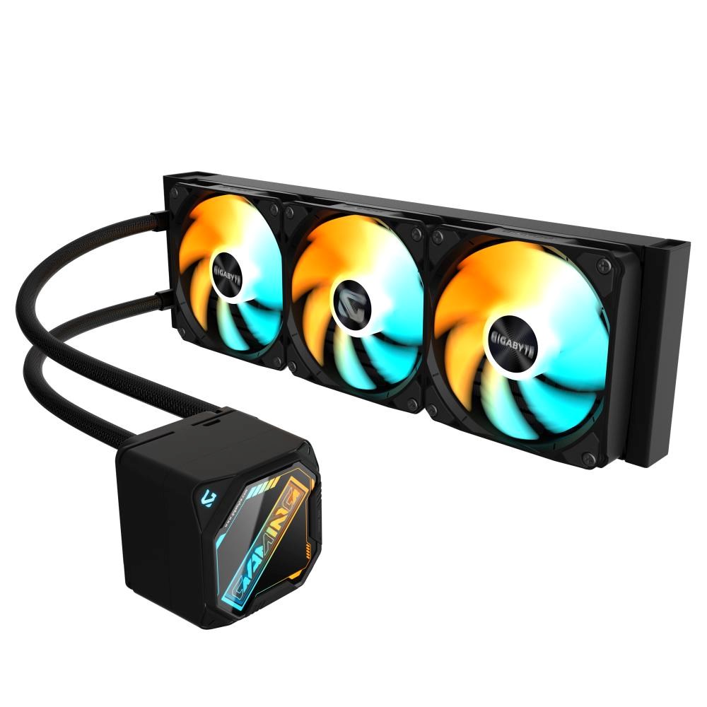 GIGABYTE Vodní chladič GAMING 360, 3x120mm, ARGB, LGA1851, AM5, černá