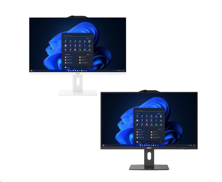 MSI PC AiO PRO AP272P 14M-1002XEU, i3-14100, 27" FHD, Anti-Glare, Non-touch, 8GB, 512GB SSD, N/A, No OS, Bílá