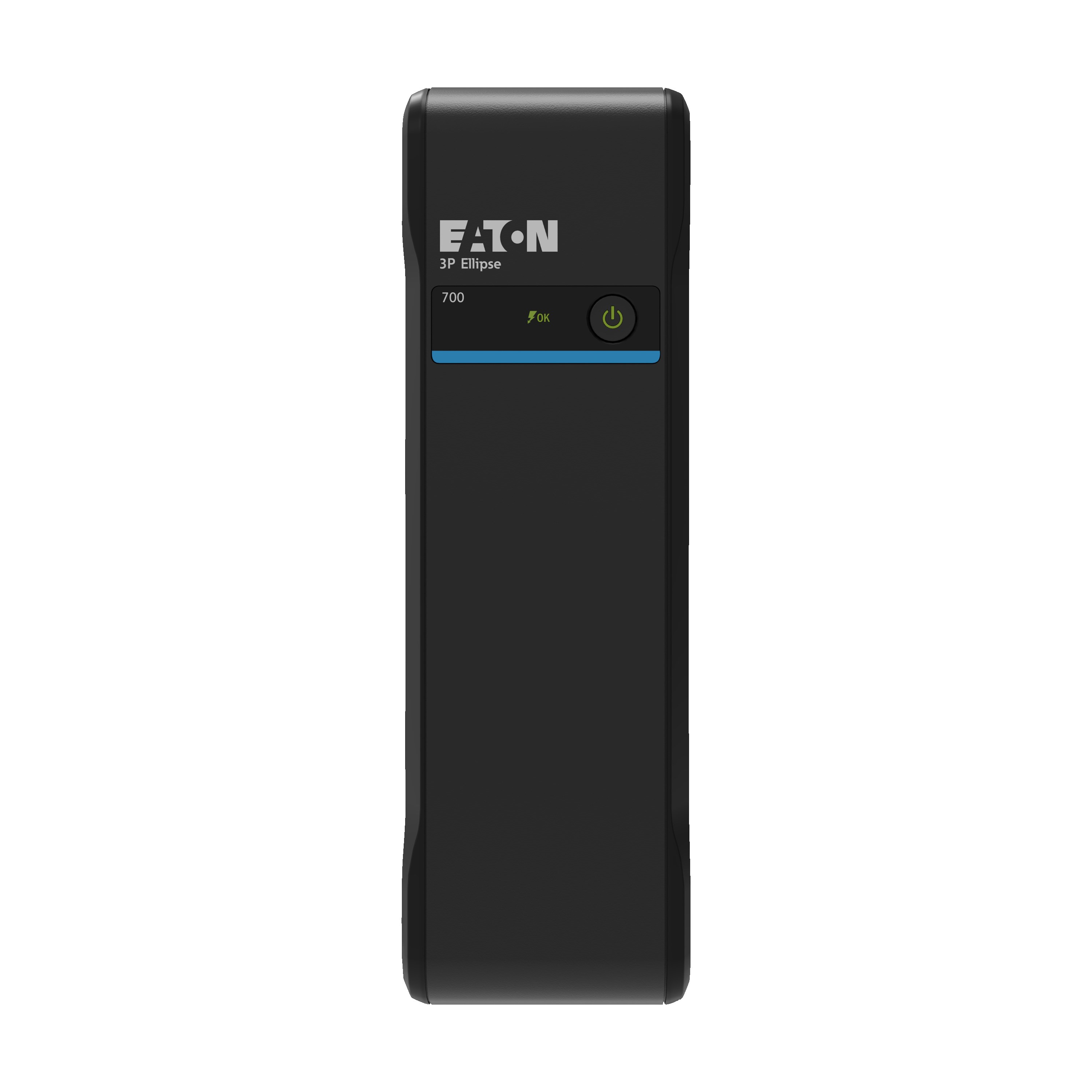 Eaton 3P Ellipse UPS FR, 700 VA, 420 W, Vstup: C14, Výstupy: (3) Typ E, (1) Pouze přepěťová ochrana Typ E, Tower