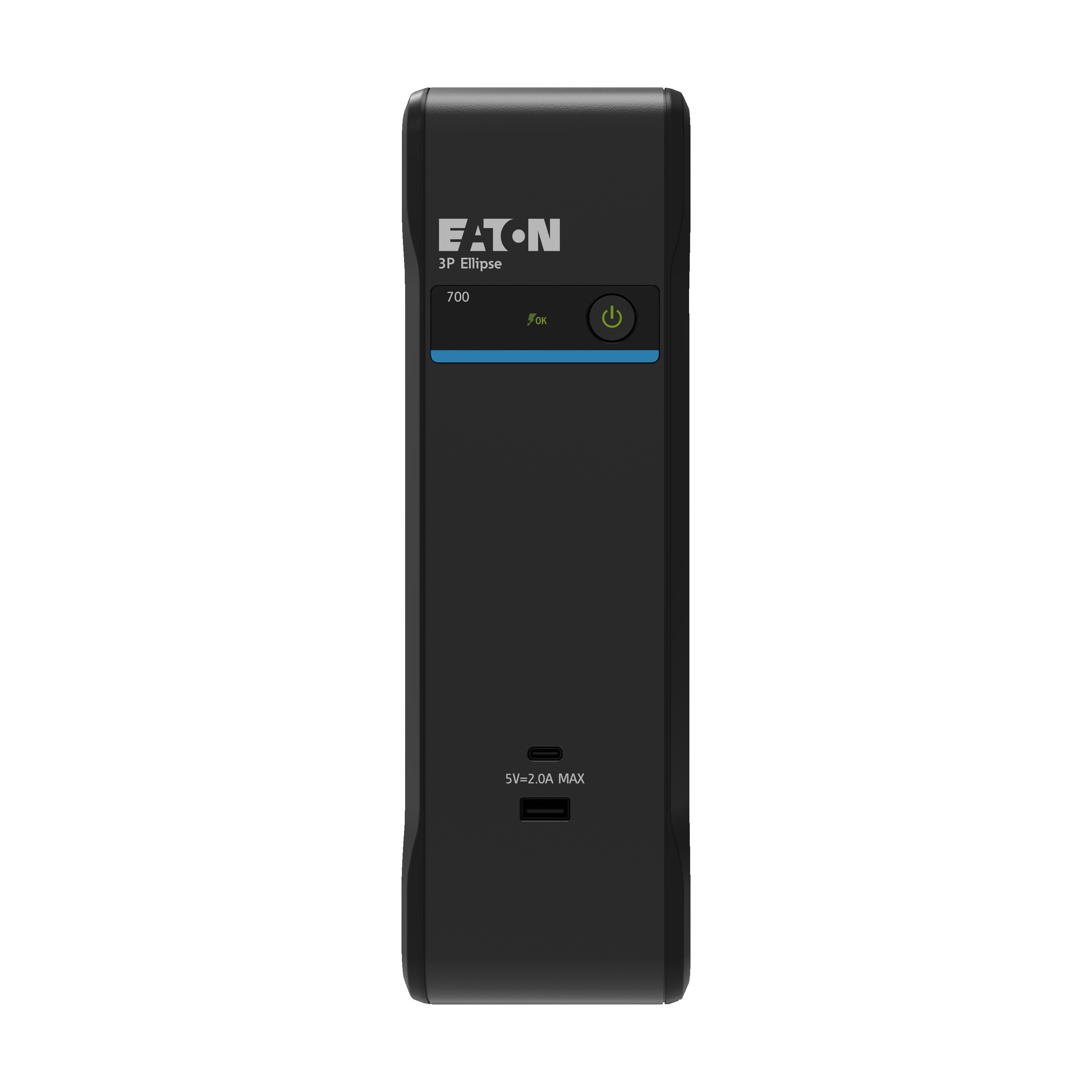 Eaton 3P Ellipse UPS USB FR, 700 VA, 420 W, Vstup: C14, Výstupy: (3) Typ E, (1) Pouze přepěťová ochrana Typ E, USB nabíj
