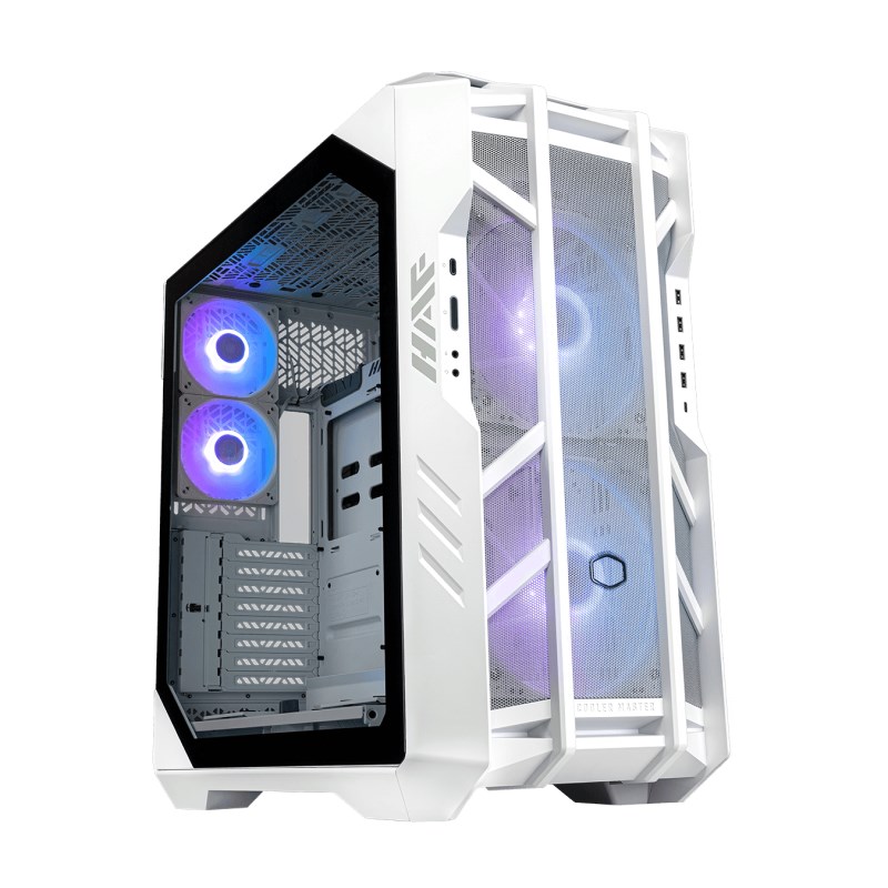 BAZAR - Cooler Master case HAF 700, E-ATX, Průhledná bočnice, 2x200mm ARGBFan,3x 120mm ARGB Fan, ARGBHub,Bílá -Rozbaleno