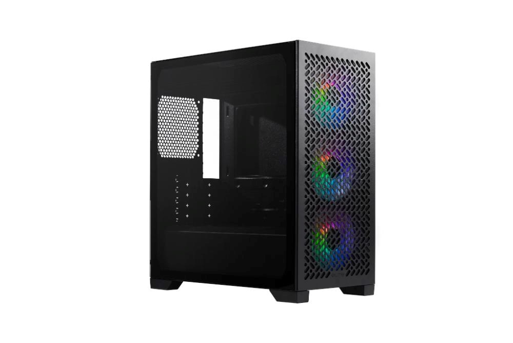 Cooler Master case Elite 302, Průhledná bočnice, mATX, 3x 120mm ARGB Fan, černá