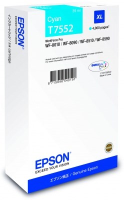 EPSON Ink bar WF-8xxx Series Ink Cartridge XL Cyan - (4.000 str.) (39 ml)
