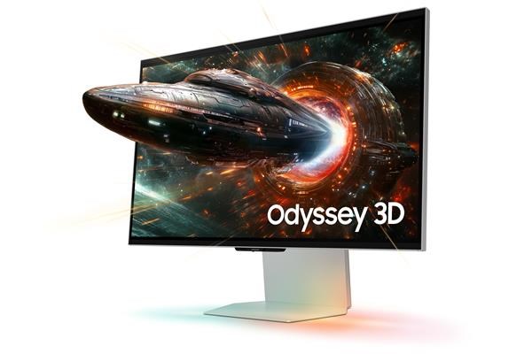 SAMSUNG MT LED LCD 27" Odyssey 3D (G90XF) - 3840x2160, 350Hz, IPS, HDR10+ Gaming, Konverze 2D->3D non-DRM video, 2xkamer