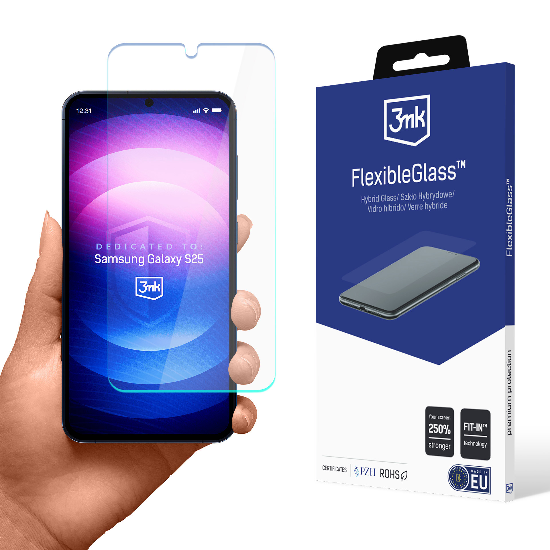 3mk hybridní sklo FlexibleGlass pro Samsung Galaxy S25