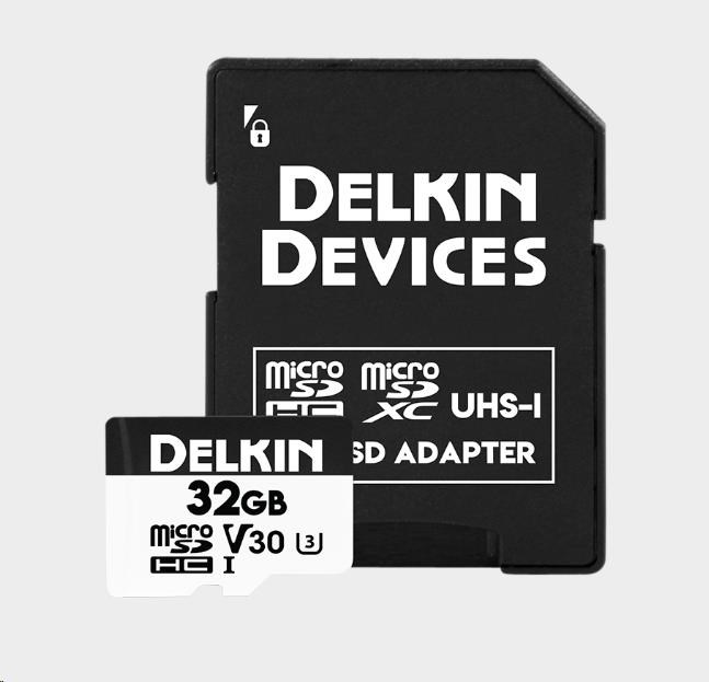 Delkin microSDHC Trail Cam Hyperspeed R100/W75 (V30) 32GB