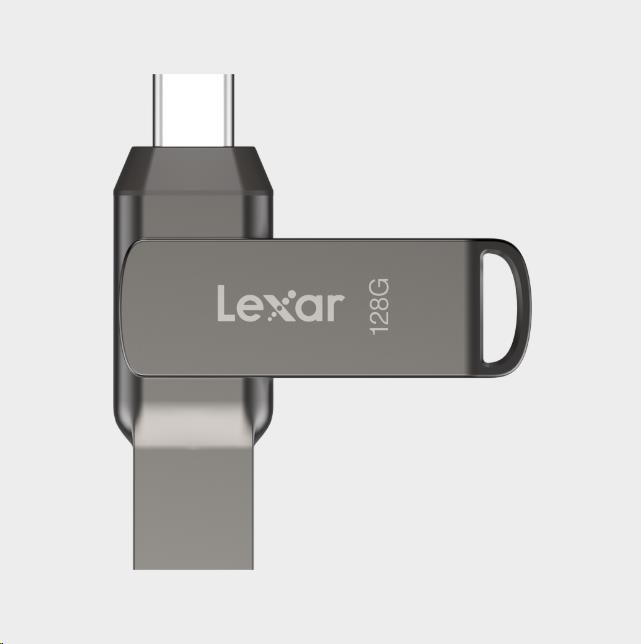 Lexar JumpDrive Dual Drive D400 Type-C/Type-C & Type-A, up to 130MB/s read (USB 3.1) 128GB