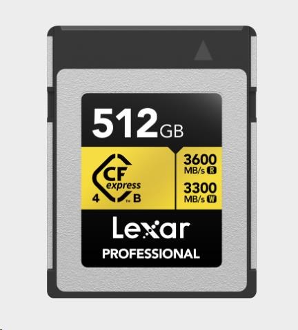 Lexar CFexpress 4.0 Pro Gold R3600/W3300 512GB