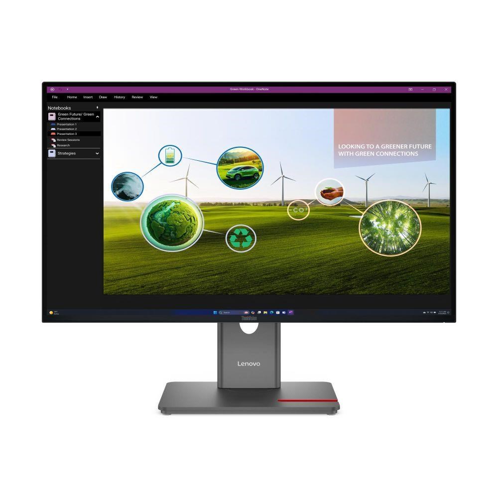 LENOVO LCD P27Q-40 - 27",IPS,matný,16:9,2560x1440,178/178,4ms,350cd/m2,1500:1,HDMI,DP,USB-C,USB Hub,VESA,Pivot