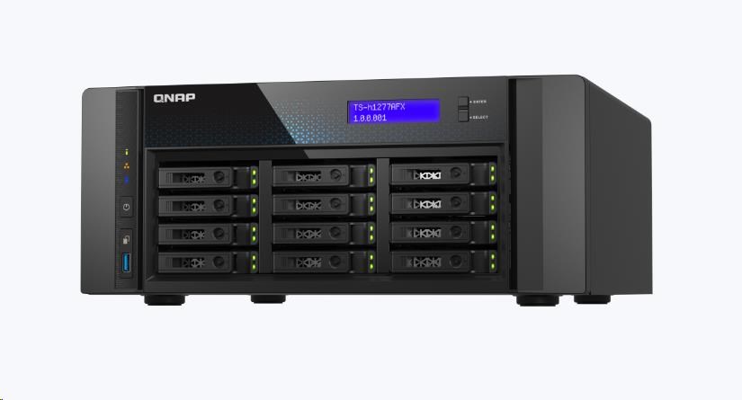 QNAP TS-h1277AFX-R7-32G (8C/AMDRyzen79000/5,5GHz/32GBRAM/12xSATA/2x2,5GbE/2x10GbE/3xUSB3.2/3xPCIe/1xHDMI)