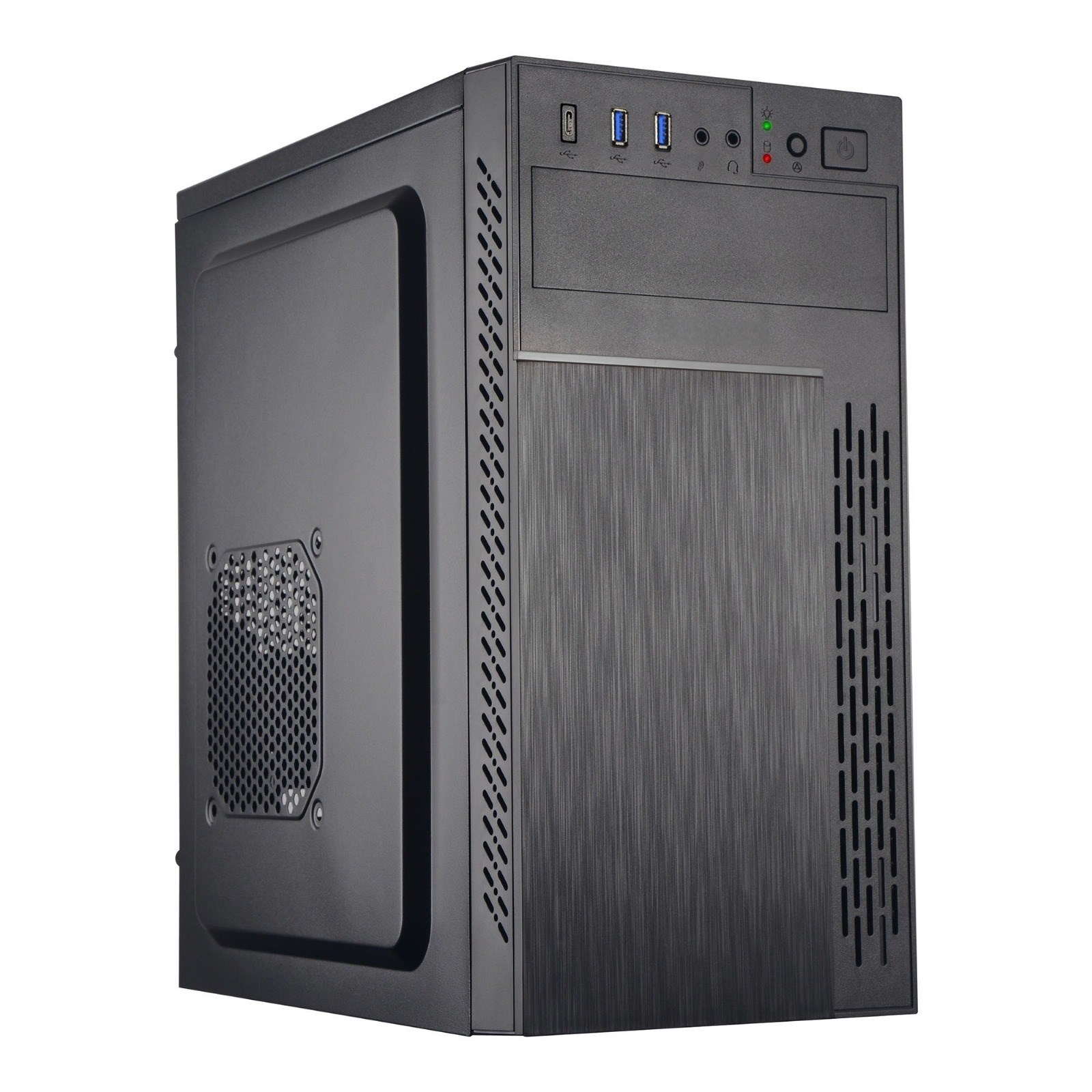EUROCASE skříň ML M6-505B, Midi Tower, 2x USB 3.0, 2x audio, bez zdroje