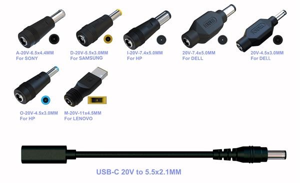 EUROCASE Koncovky pro napájecí adaptér AD-716