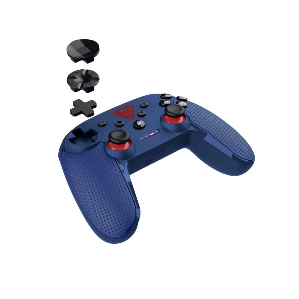 TRUST Gamepad GXT 542SM Muta Superman, pro Nintendo Switch, Bluetooth, modrá