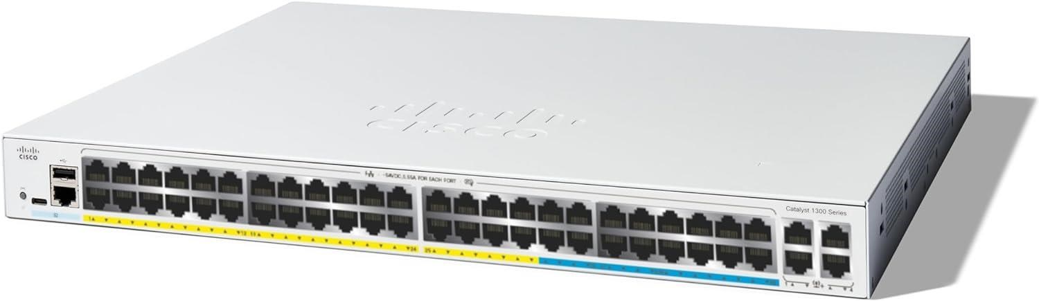 Cisco Catalyst switch C1300-48MGP-4X (32xGbE,16x2,5GbE,4xSFP+,48xPoE+,740W) - REFRESH