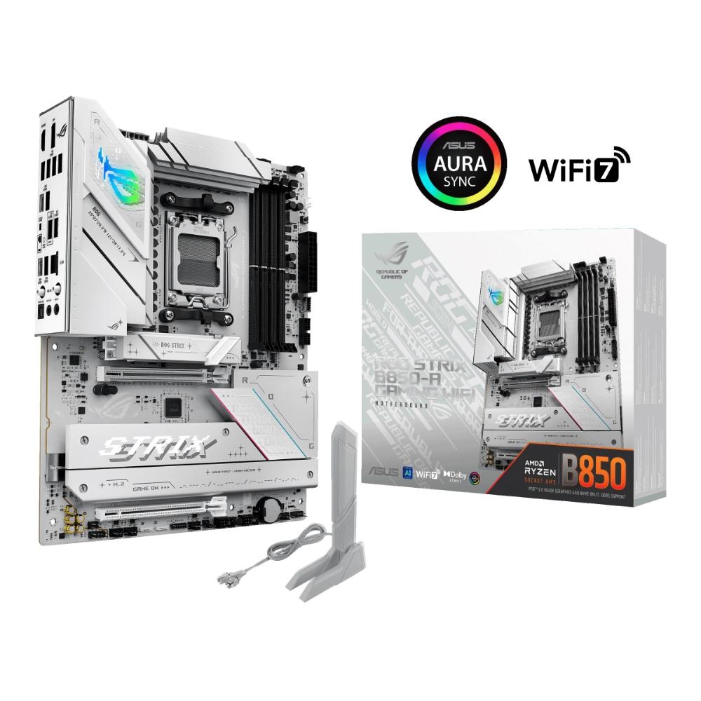 BAZAR - ASUS MB Sc AM5 ROG STRIX B850-A GAMING WIFI, AMD B850, 4xDDR5, 1xDP, 1xHDMI, WiFi, ATX - Poškozený obal (Komplet