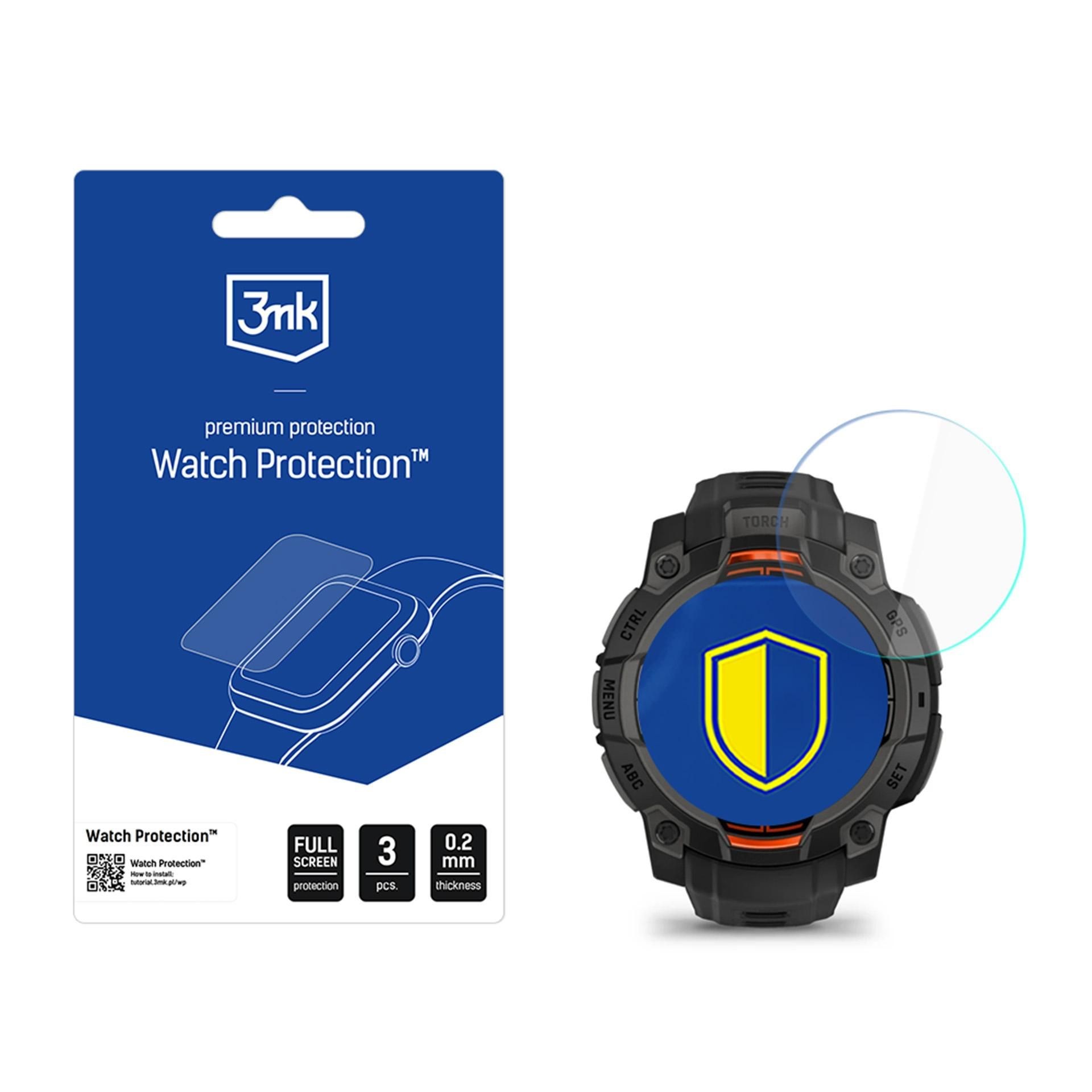 3mk hybridní sklo Watch Protection FlexibleGlass pro Garmin Instinct 3 Tactical Edition 45mm (Solar)
