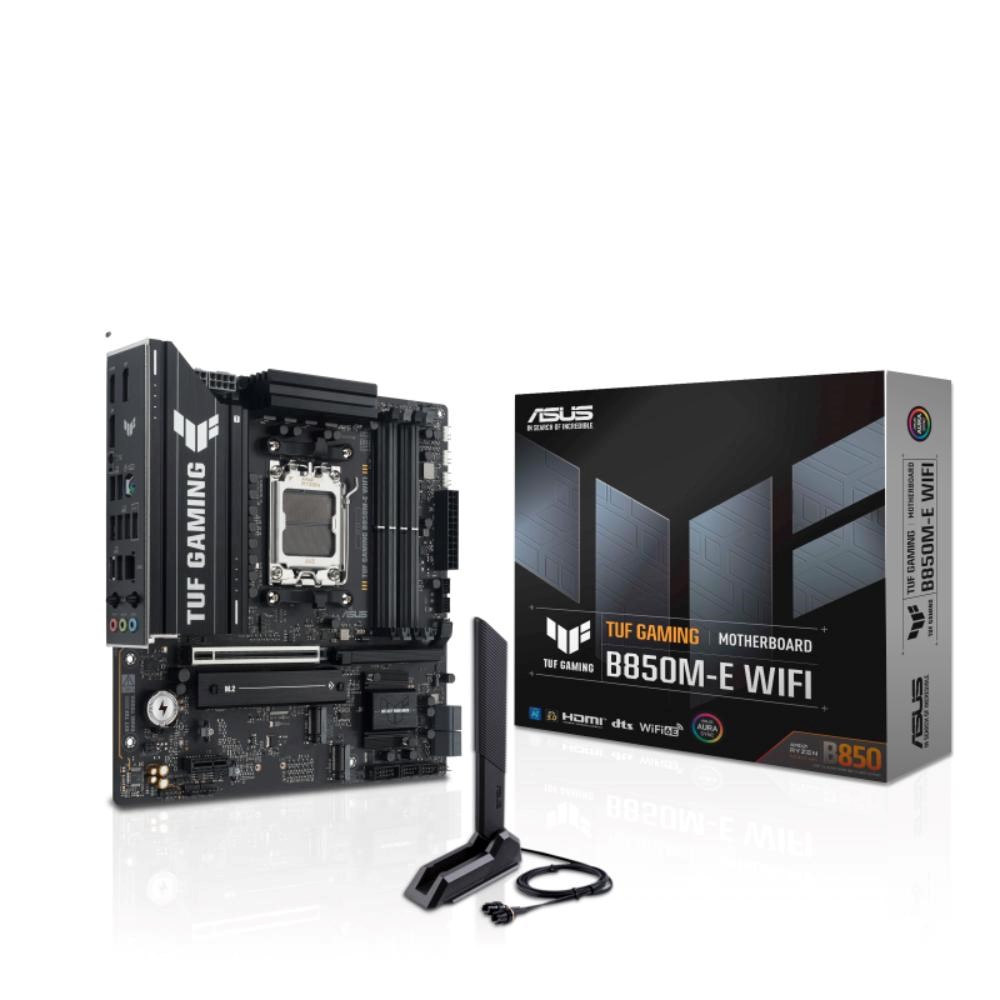 ASUS MB Sc AM5 TUF GAMING B850M-E WIFI, AMD B850, 4xDDR5, 2xDP, 1xHDMI, WiFi, mATX