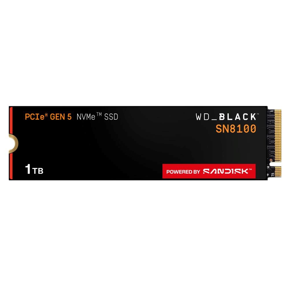 WD BLACK SSD NVMe 1TB PCIe SN8100 Powered by SanDisk, Gen5, (R:14900, W:11000MB/s)