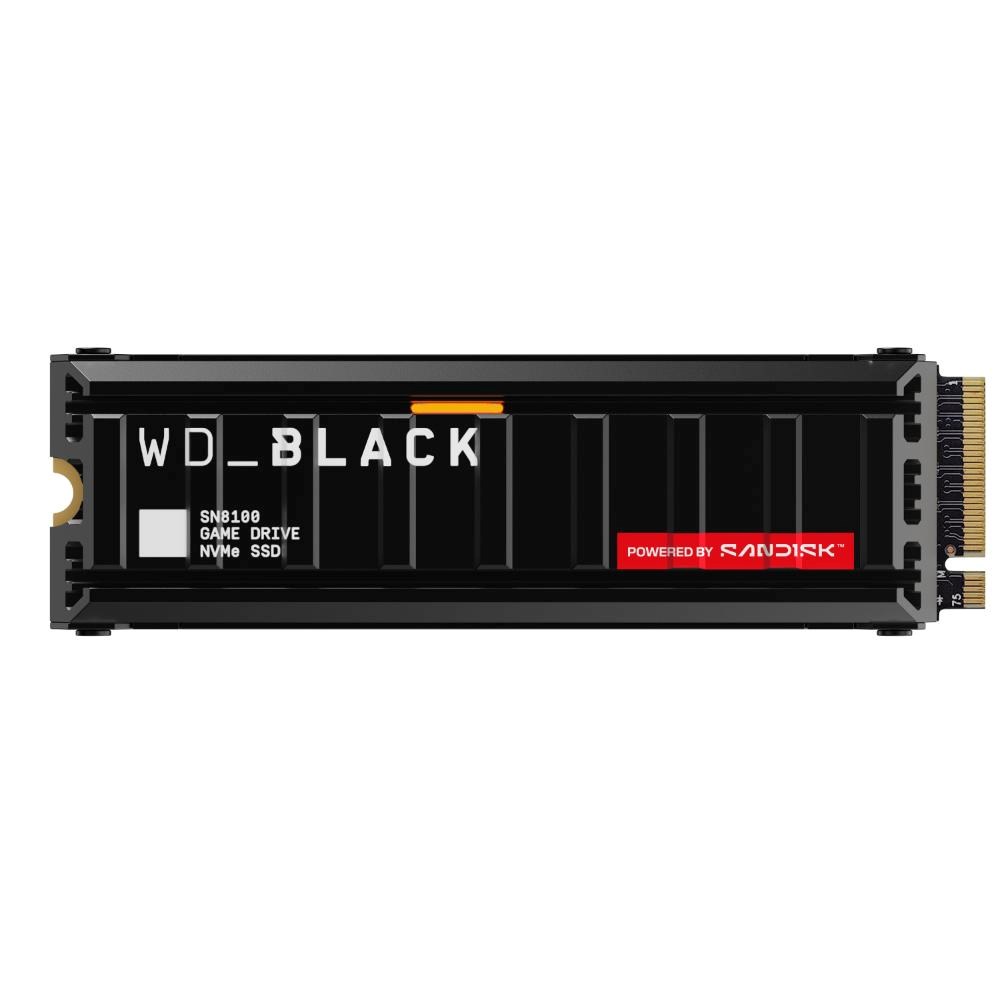 WD BLACK SSD NVMe 2TB PCIe SN8100 Powered by SanDisk, Gen5, (R:14900, W:14000MB/s), Chladič