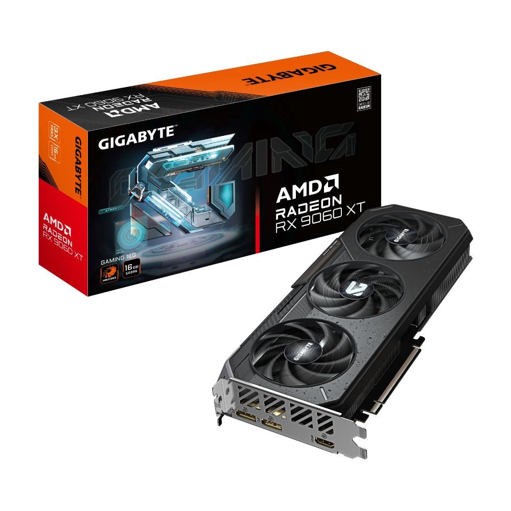 GIGABYTE VGA AMD Radeon RX 9060 XT GAMING 16GB, 16GB GDDR6, 2xDP, 1xHDMI