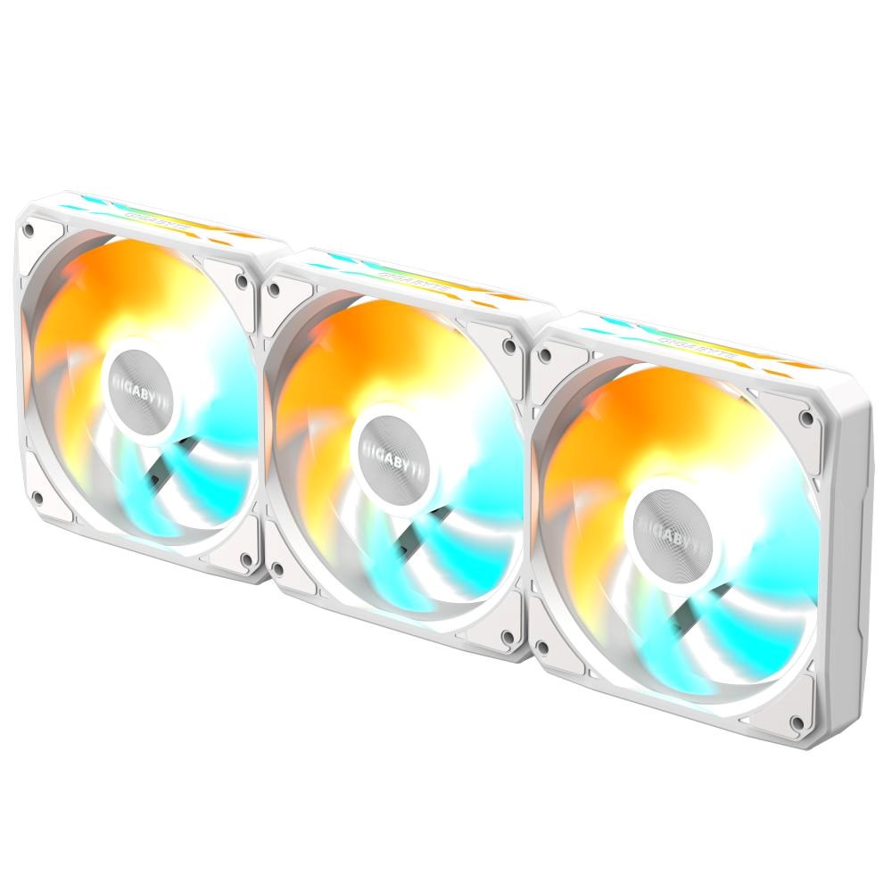 GIGABYTE ventilátor EZ CHAIN FAN 3-PACK, 3x120mm, bílá