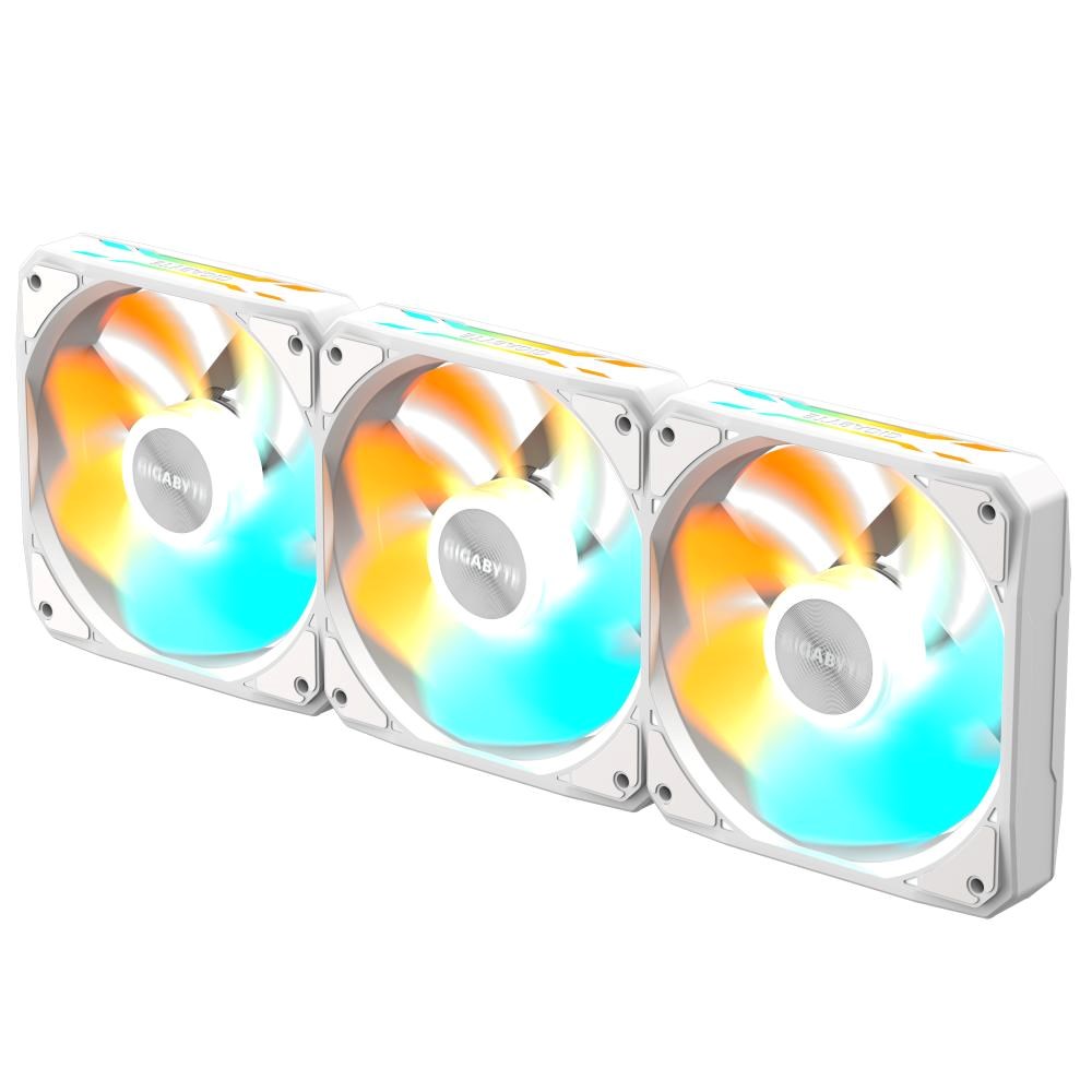 GIGABYTE ventilátor EZ CHAIN RVS FAN 3-PACK, 3x120mm, bílá