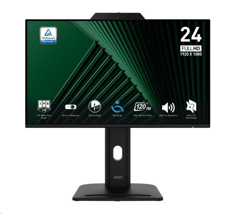 MSI LCD PRO MP242PMG, 23.8", 1920 x 1080, IPS, 120Hz, 300nits, VESA 100x100, Black