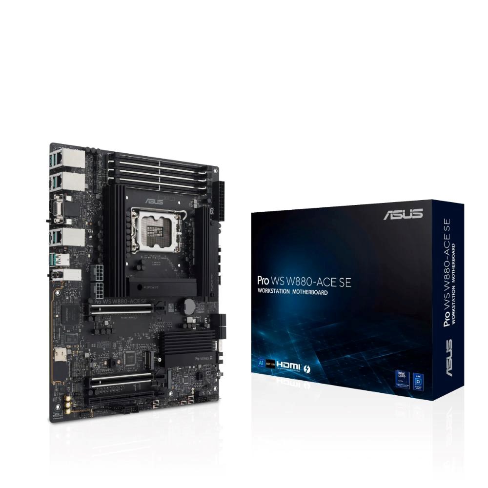 ASUS MB PRO WS W880-ACE SE, Intel W880, 4xDDR5, 1xThunderbolt, 1xHDMI, 1xVGA