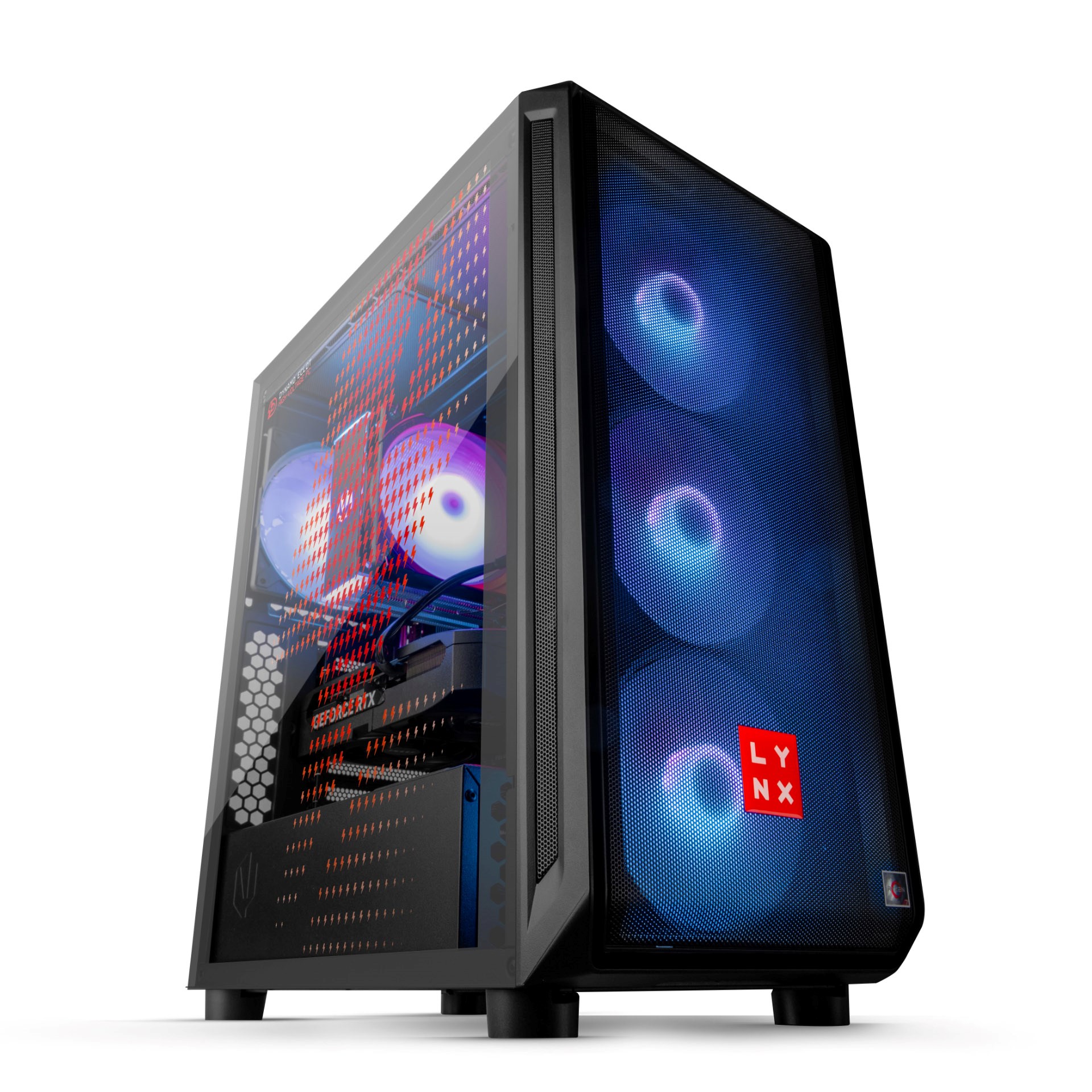 LYNX Dynamo Eclot  Ryzen 7 7800X3D 32GB 1T SSD NVMe RTX 5070 12G W11 Home