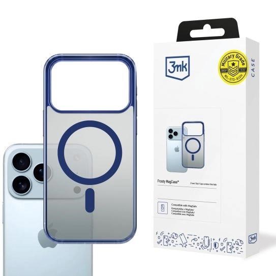 3mk ochranný kryt Frosty MagCase Blue pro Apple iPhone 17 Pro