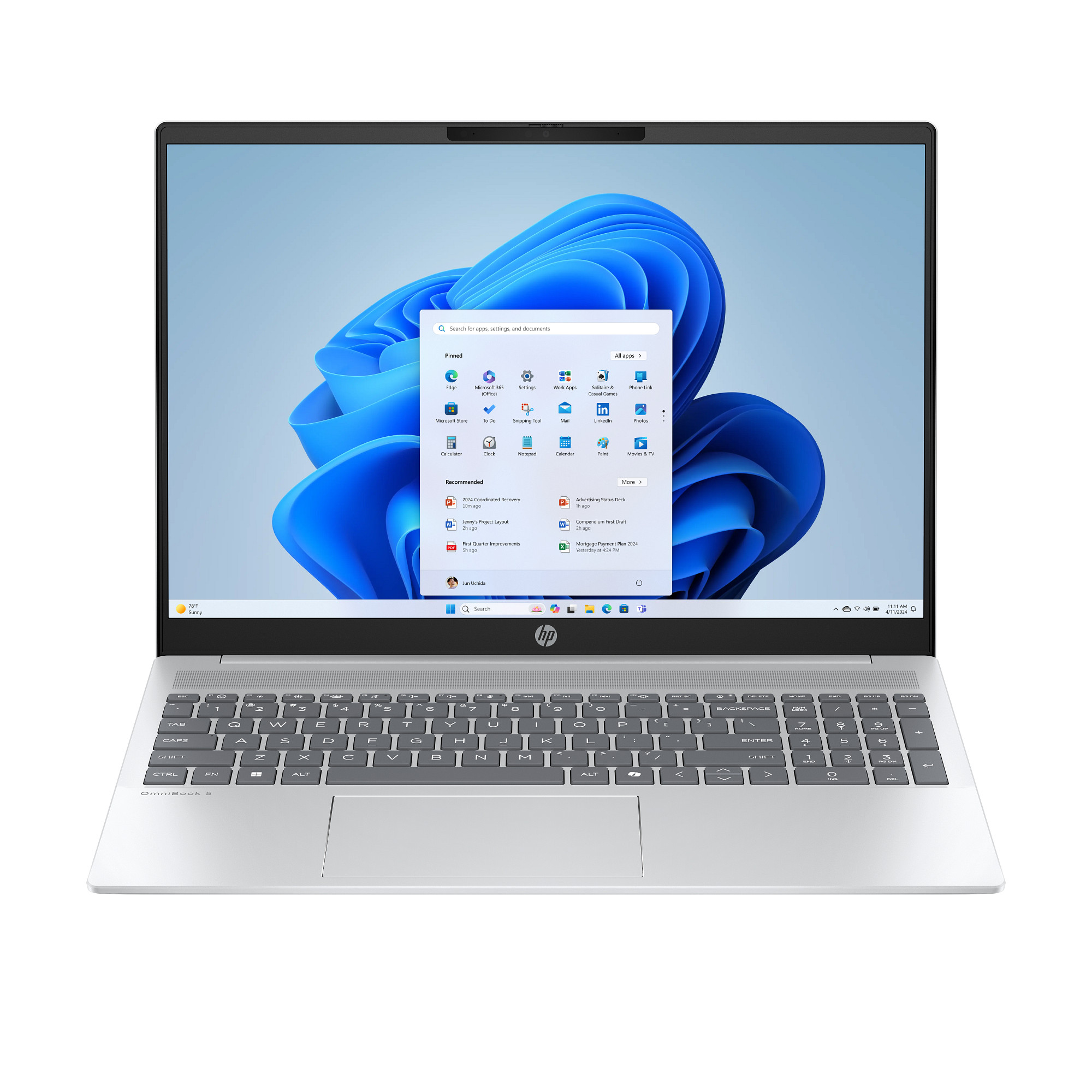 NTB HP OmniBook 5 AI PC 16-af1004nc, Ultra 7-255U, 16" 2K 1920x1200 OLED, 32GB LPDDR5X, 1TB SSD, Win11, 3M GamePass