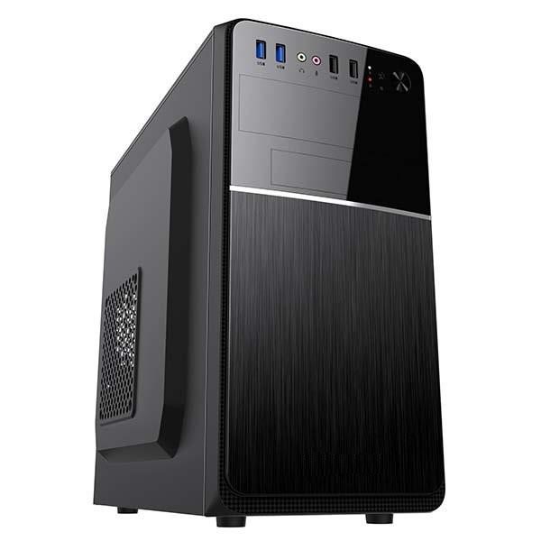 VeinX case Chant CH25M Micro Tower, bez zdroje, 1x USB-C, 2x USB3.0, 1x USB2.0, černá