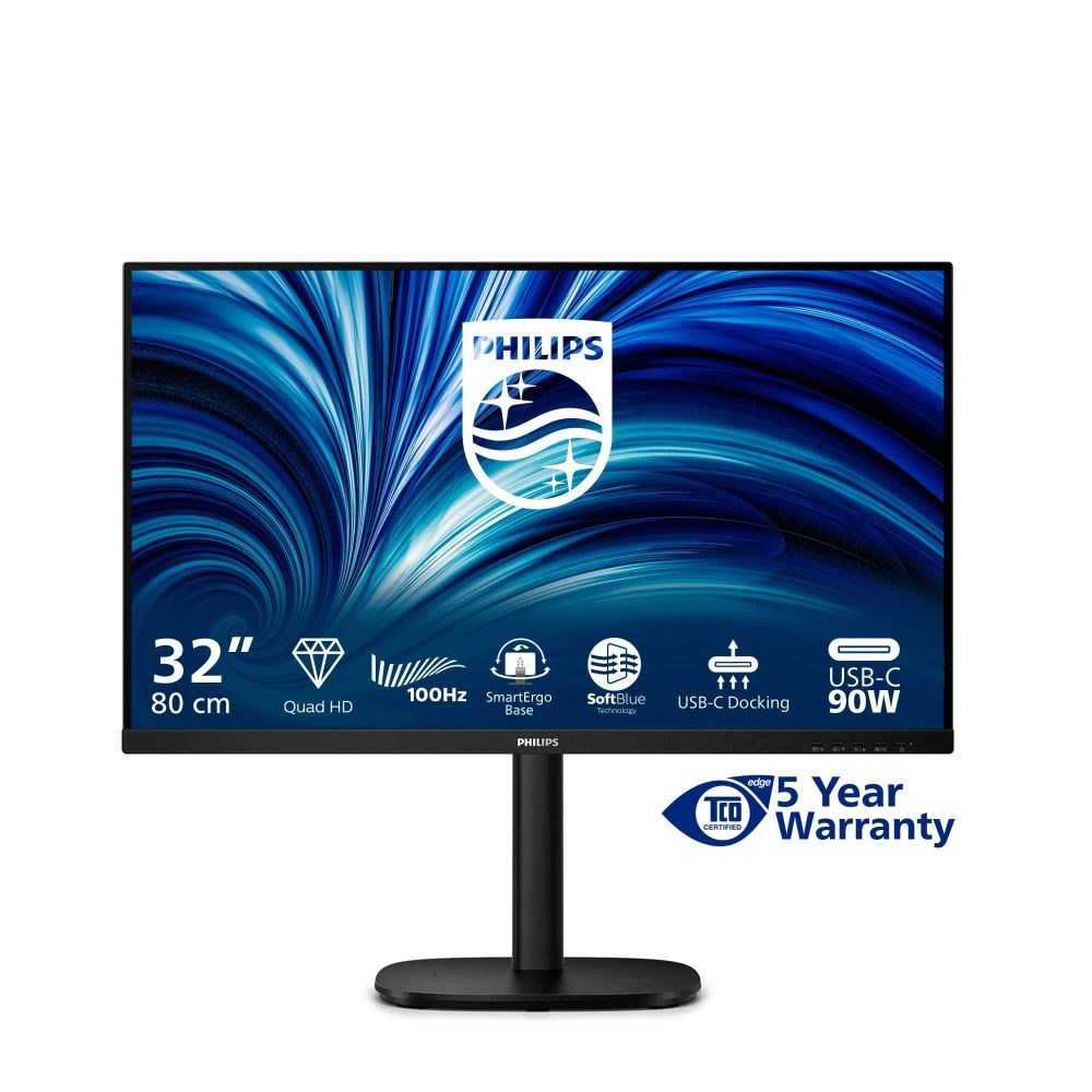 Philips MT 31,5" 32B2U3601 - 2560x1440,IPS,100Hz,1xHDMI,1xDP,USBhub,USB-C,PD,RJ45,Repro,Pivot