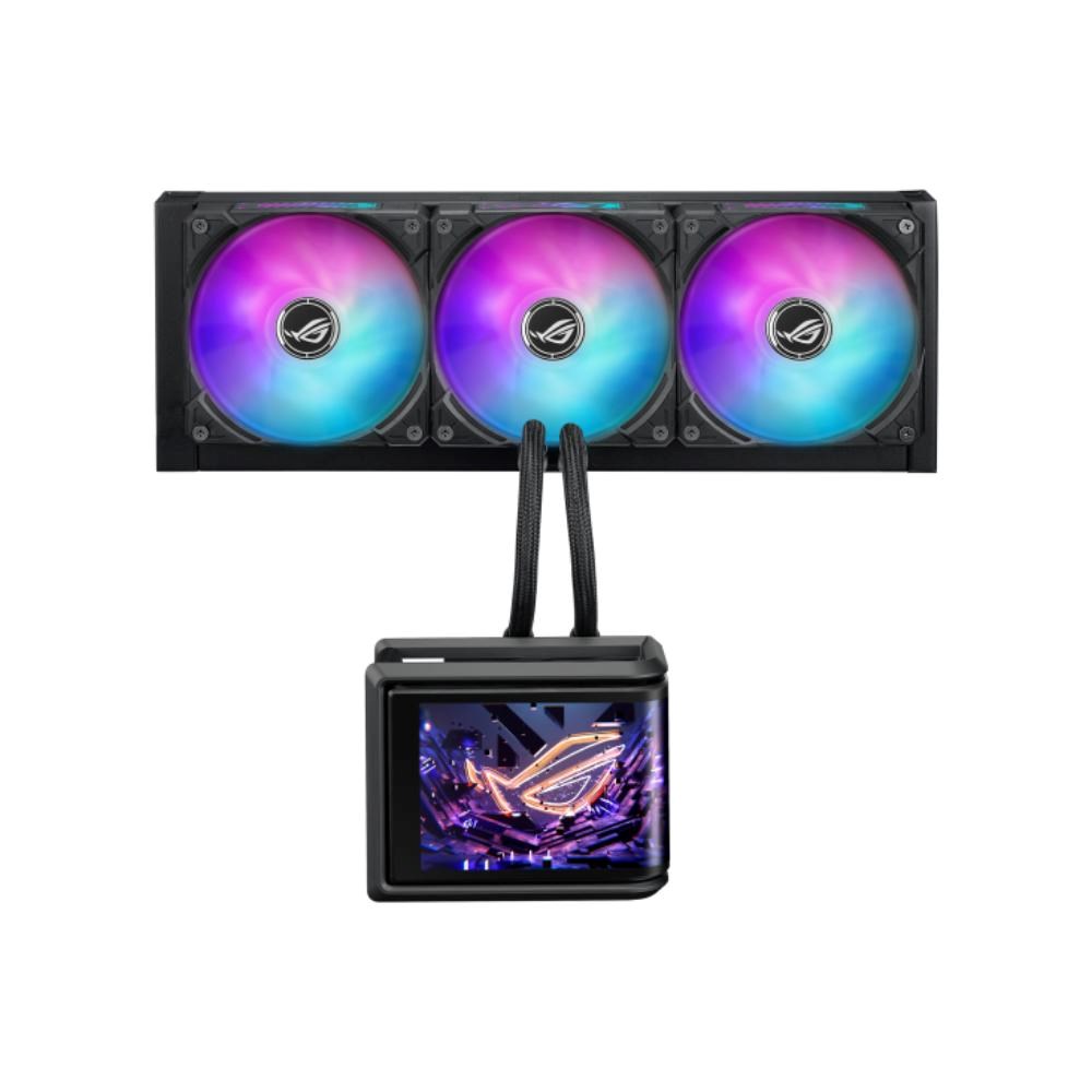 ASUS vodní chladič CPU AIO ROG RYUO IV SLC 360 ARGB, 3x120 mm, LGA1851, AM5, černá