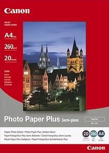 Canon fotopapír SG-201, A4, 20ks, saténový, 260g/m