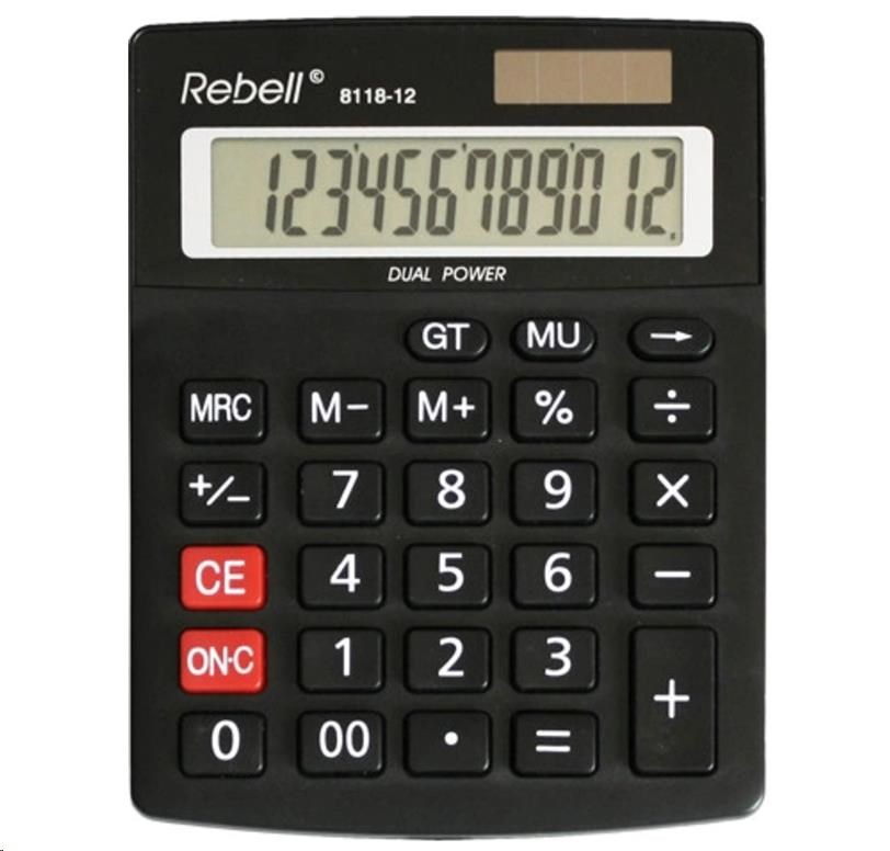 REBELL kalkulačka - RE-8118-12 BX