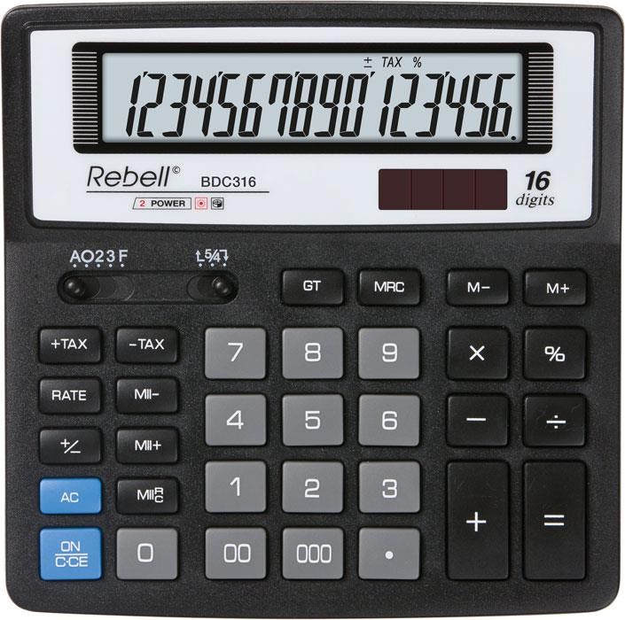 REBELL kalkulačka - RE-BDC316 BX