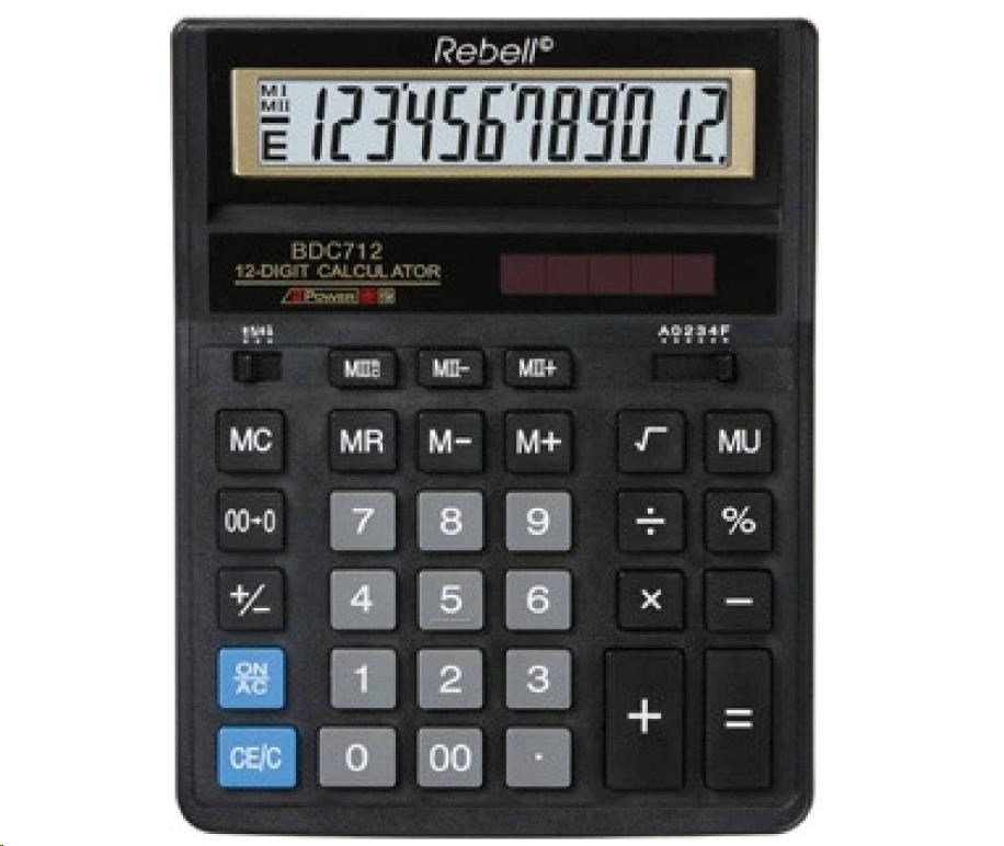 REBELL kalkulačka - RE-BDC712GL BX