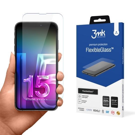 3mk hybridní sklo FlexibleGlass pro Apple iPhone 15 Pro