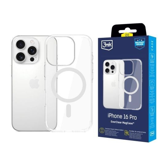 3mk ochranný kryt EverClear Magcase pro Apple iPhone 16 Pro