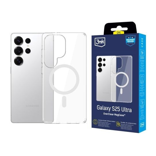 3mk ochranný kryt EverClear Magcase pro Samsung Galaxy S25 Ultra