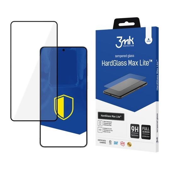 3mk tvrzené sklo HardGlass Max Lite pro Samsung Galaxy S25 Edge Black