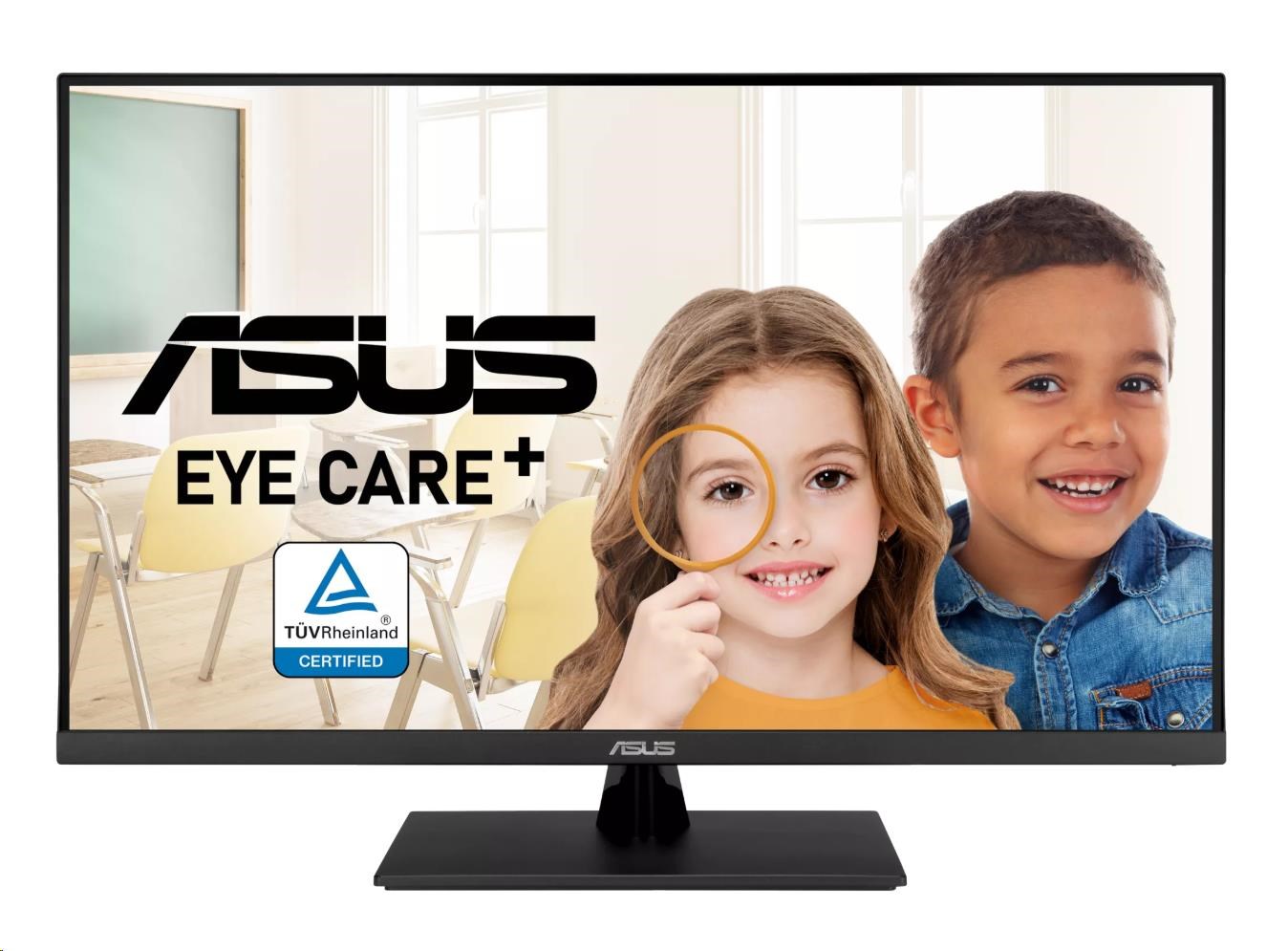ASUS LCD VP327Q Eye Care Monitor, 31.5" 3840x2160, 350nits, 60Hz, 4ms, 178/178, DP, HDMI, Audio, Repro, VESA, Black
