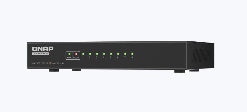 QNAP switch QSW-1108-8T-R2 (8x2,5GbE,fanless)