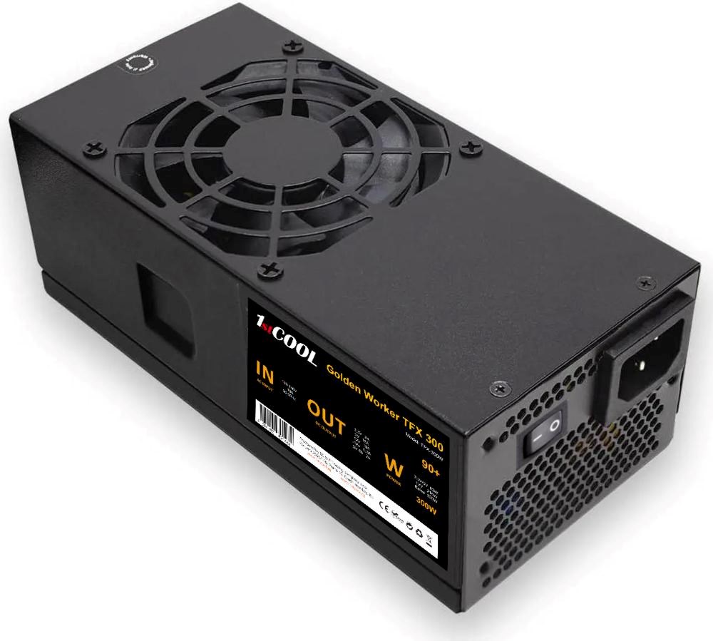 1stCOOL Zdroj Golden Worker TFX 300 88+, 300W, TFX, černá