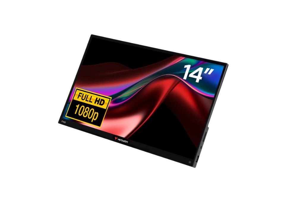 Verbatim Přenosný dotykový monitor 14" FHD LIGHT s powerbankou 5000mAh
