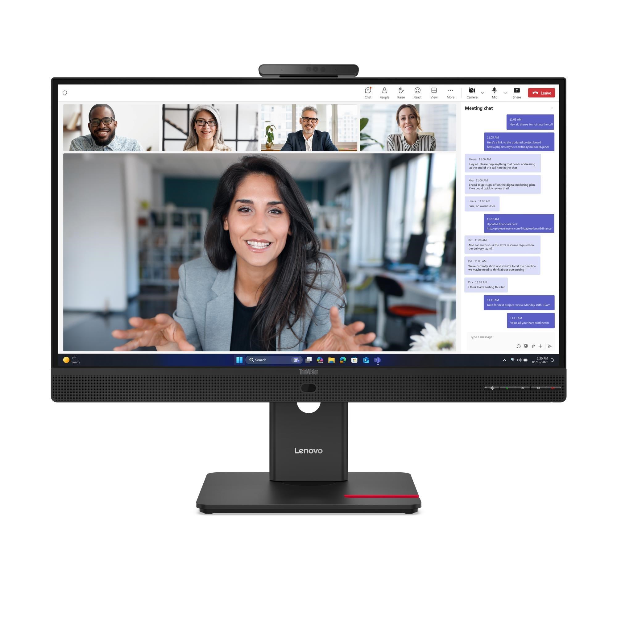 LENOVO LCD T27QD-4v - 27",IPS,16:9,2560x1440,300cd/m2,1500:1,4ms(GtG),HDMI,DP,DPout,DC,USB Hub,USB-C,RJ45,Pivot,repro