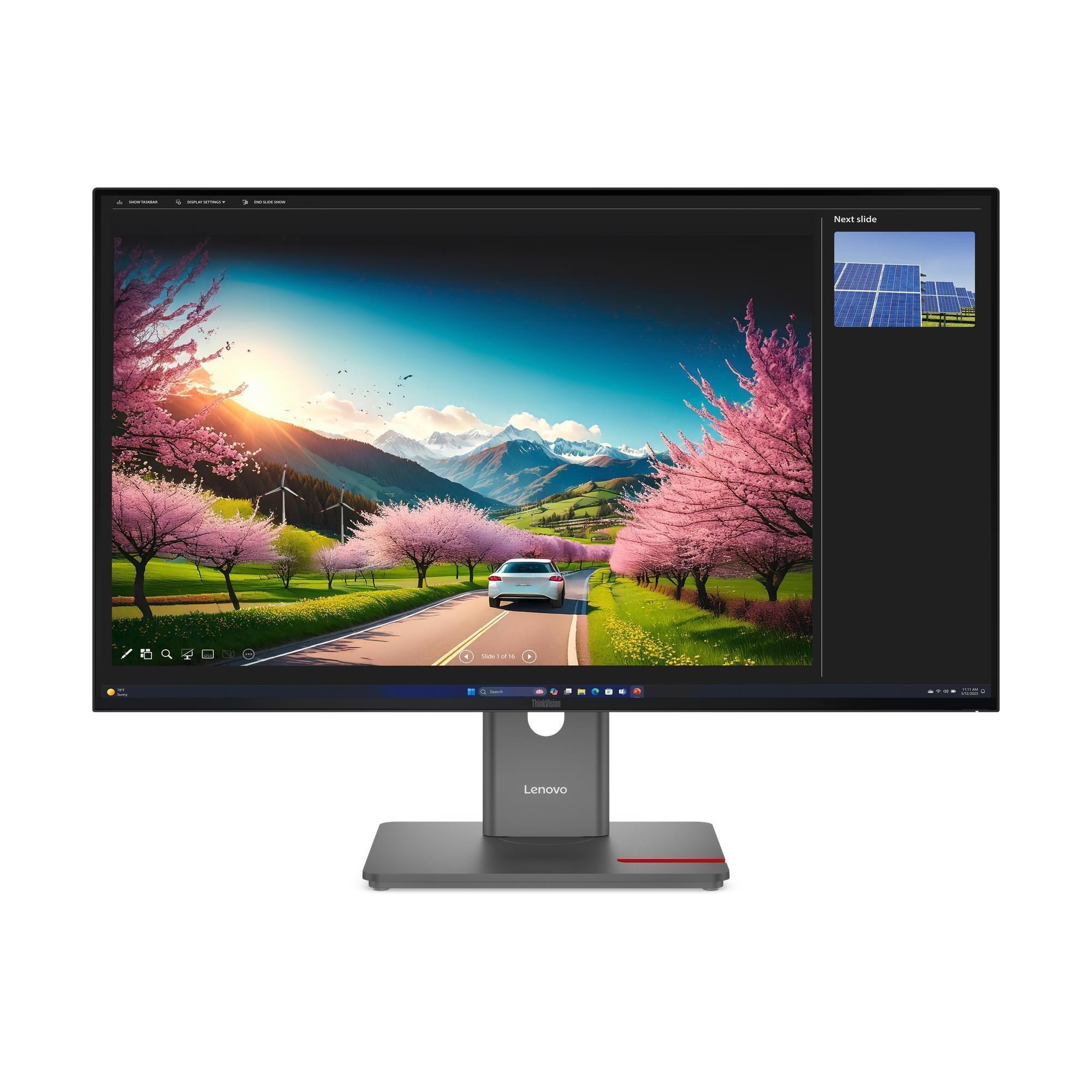 LENOVO LCD P32UD-40 + MC60 - 31.5",IPS,16:9,3840x2160,350cd/m2,1500:1,4ms,HDMI,DP,DPout,DC,USB Hub,USB-C(TB4),RJ45,Pivot