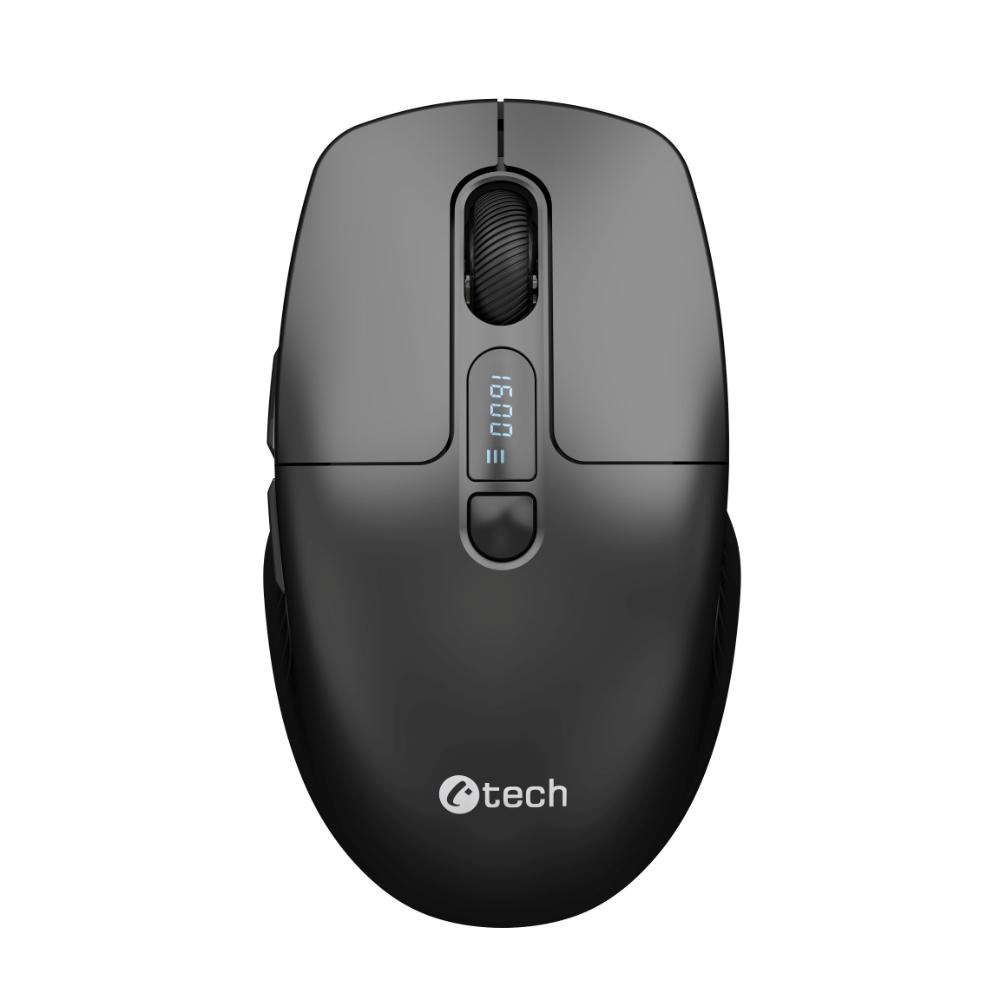 C-TECH Myš WLM-13, Bezdrátová, černá
